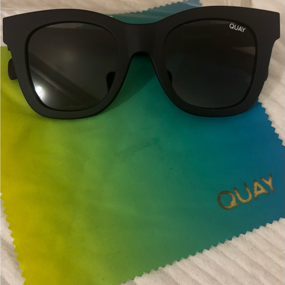 Quay Australia Matte Black Sunglasses